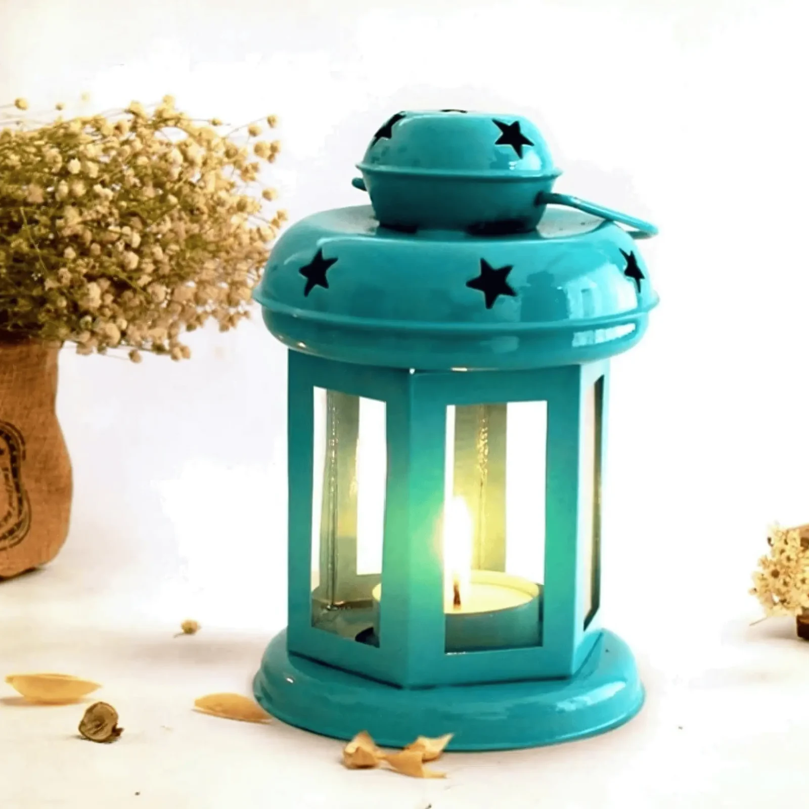 Metal Table Top Candle Tealight Holder Lantern For Home Decoration