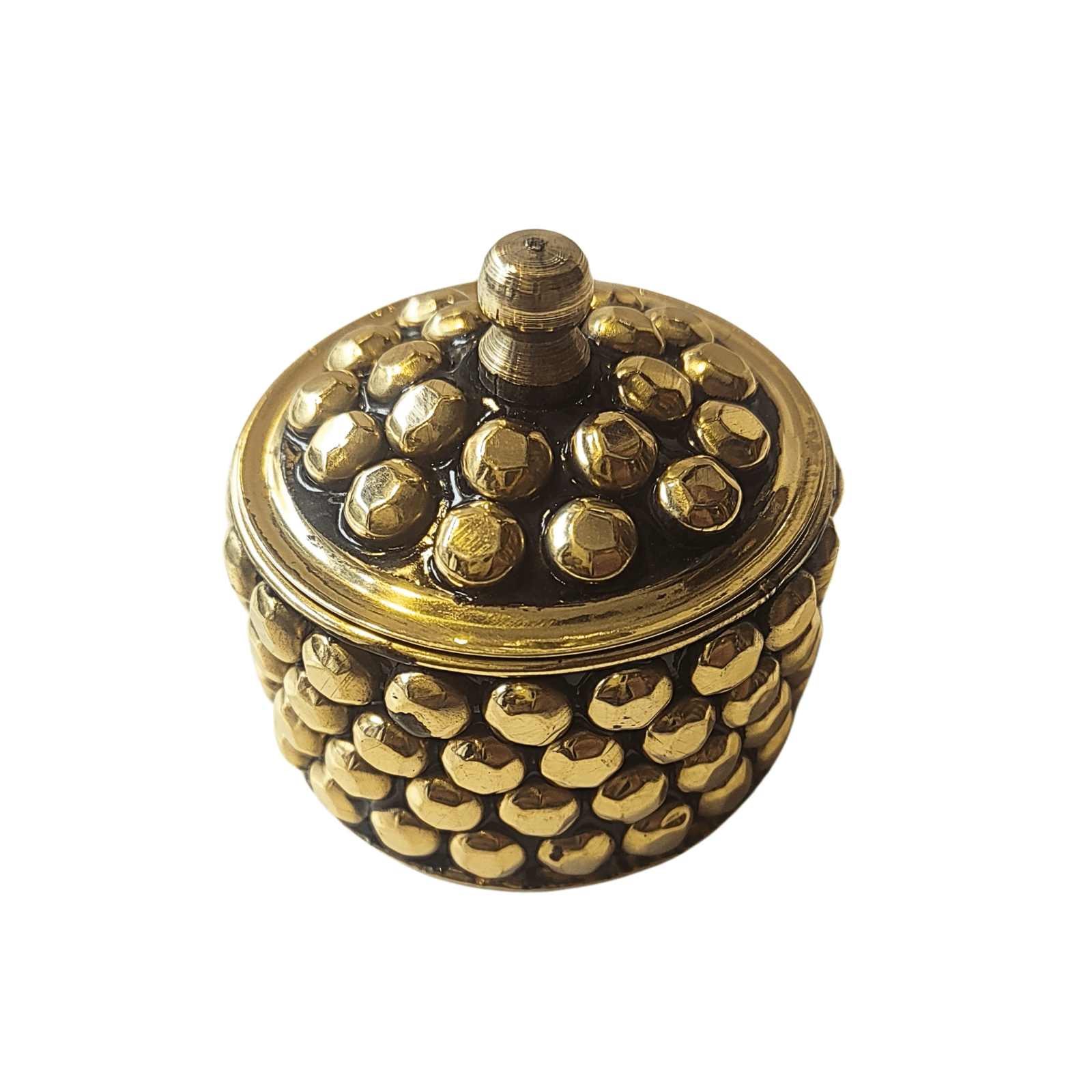 Metal Black & Golden Sindoor Box / Sindoor Dibbi / Shingar Dhani