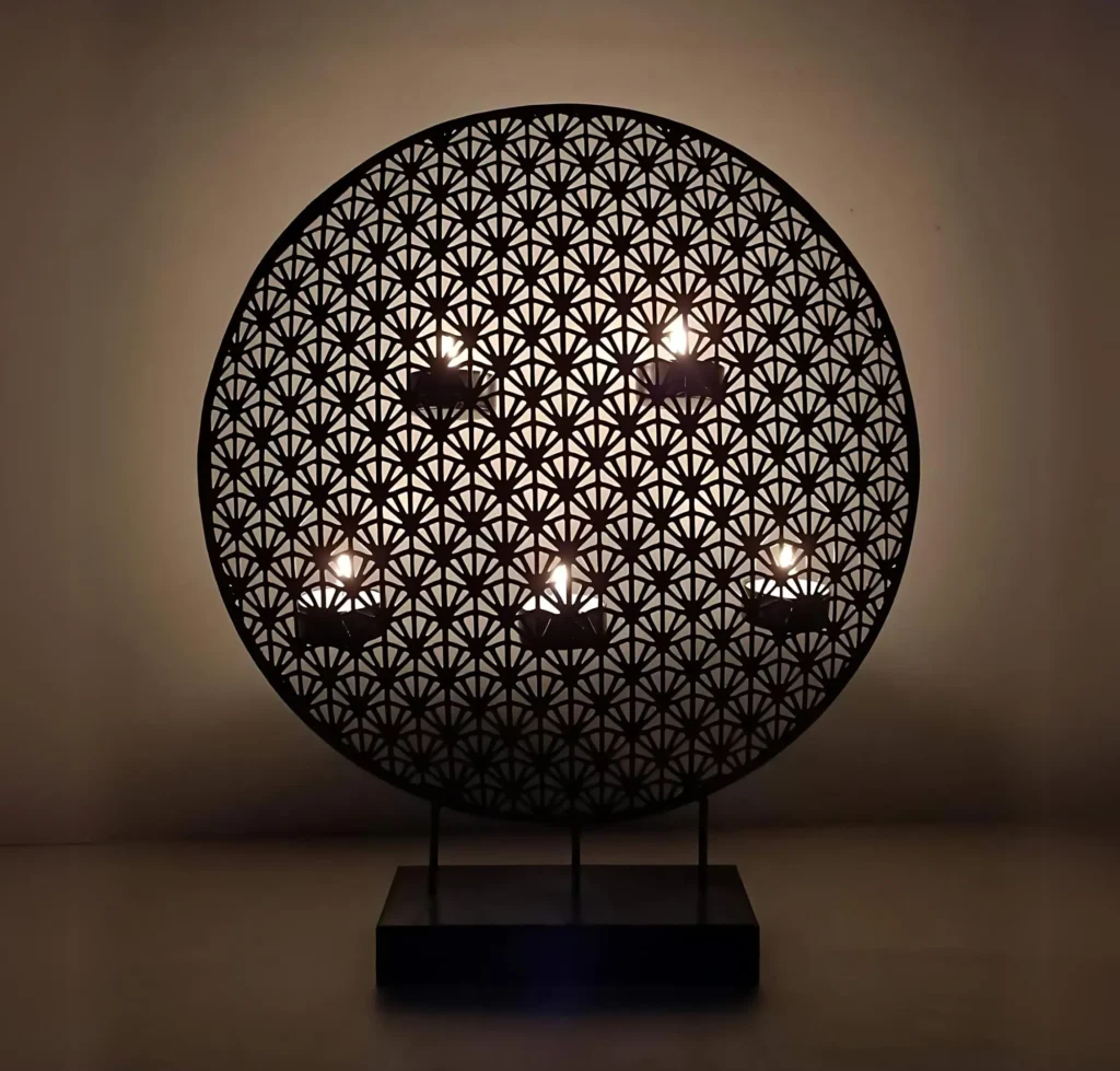 top handicraft exporters in India Metal Round Tealight Holder For Home Decor