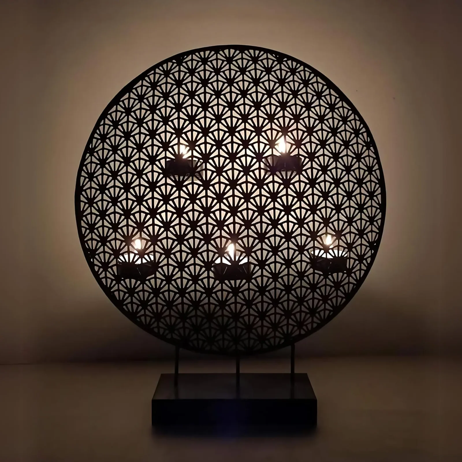 Metal Round Tealight Holder For Home Decor