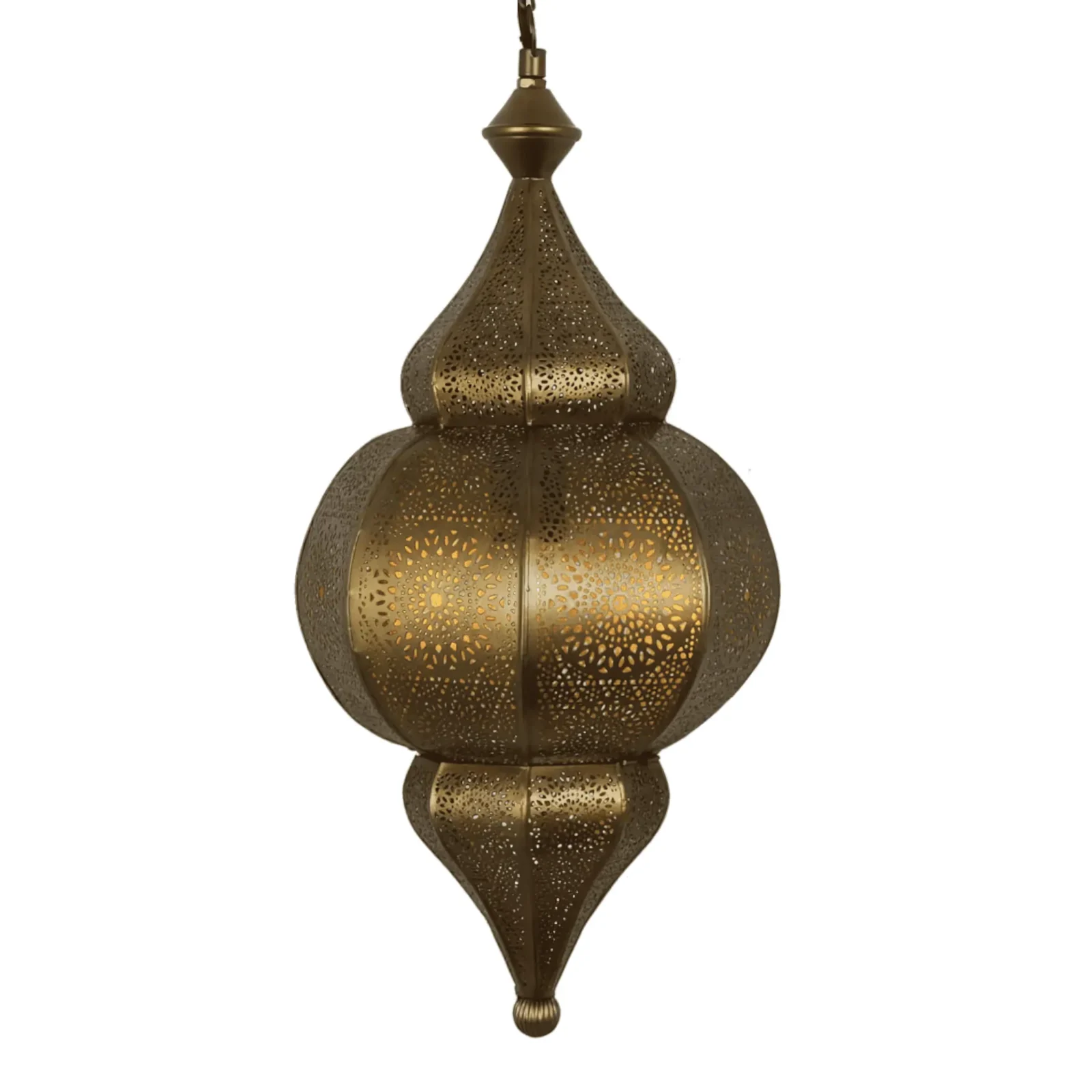 Round Gold Metal Hanging Ceiling Lamp