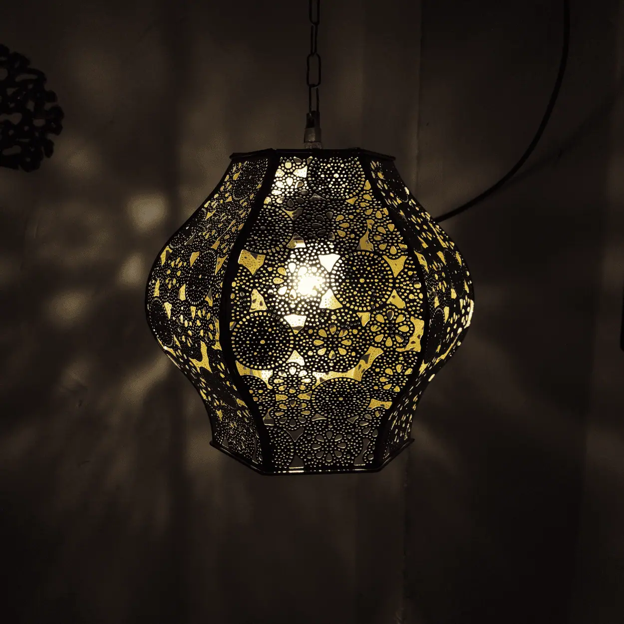 Turkish Gold Hanging Pendant Ceiling Lamp for Home Decor & Gifting