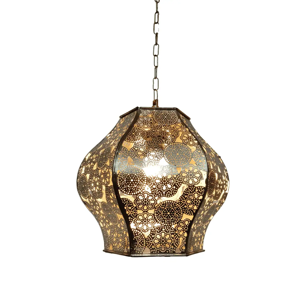 Turkish Gold Hanging Pendant Ceiling Lamp for Home Decor & Gifting