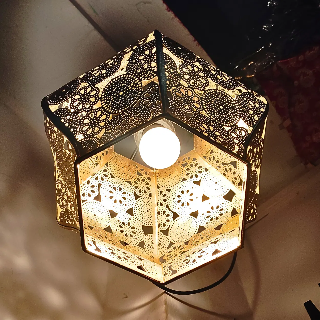 Turkish Gold Hanging Pendant Ceiling Lamp for Home Decor & Gifting