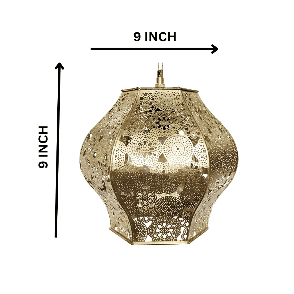 Turkish Gold Hanging Pendant Ceiling Lamp for Home Decor & Gifting