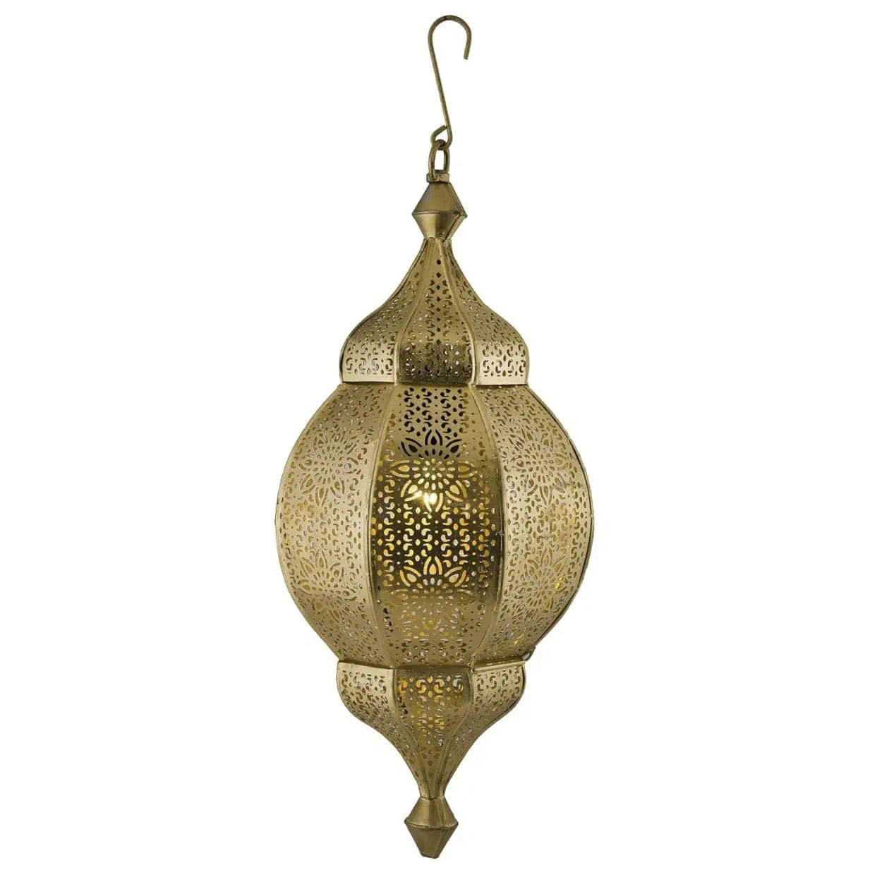 Moroccan Orb Hanging Lamp Handcrafted Metal Pendant Light for Home Decor