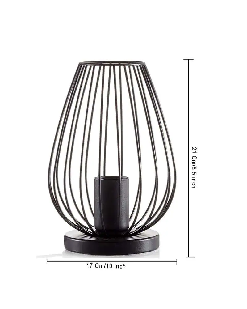 Homesake Metal Cage Table Lamp Powder Coated Mild Steel Home Decor Light - Image 4