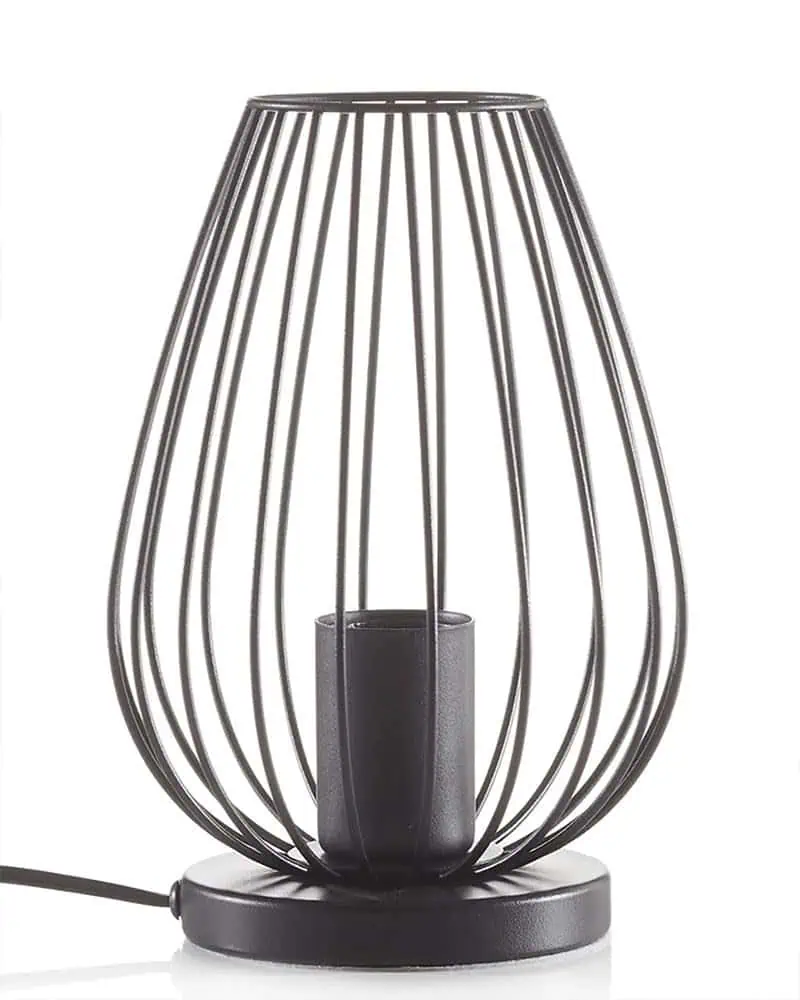 Homesake Metal Cage Table Lamp Powder Coated Mild Steel Home Decor Light