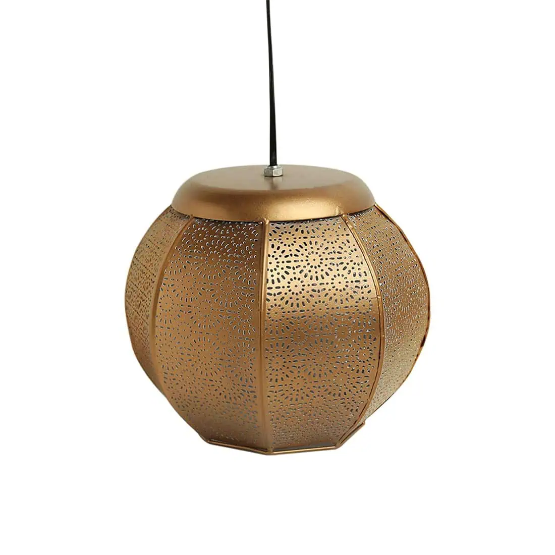 Moroccan Treasure Pendant Light Golden Mild Steel Ceiling Hanging Lamp