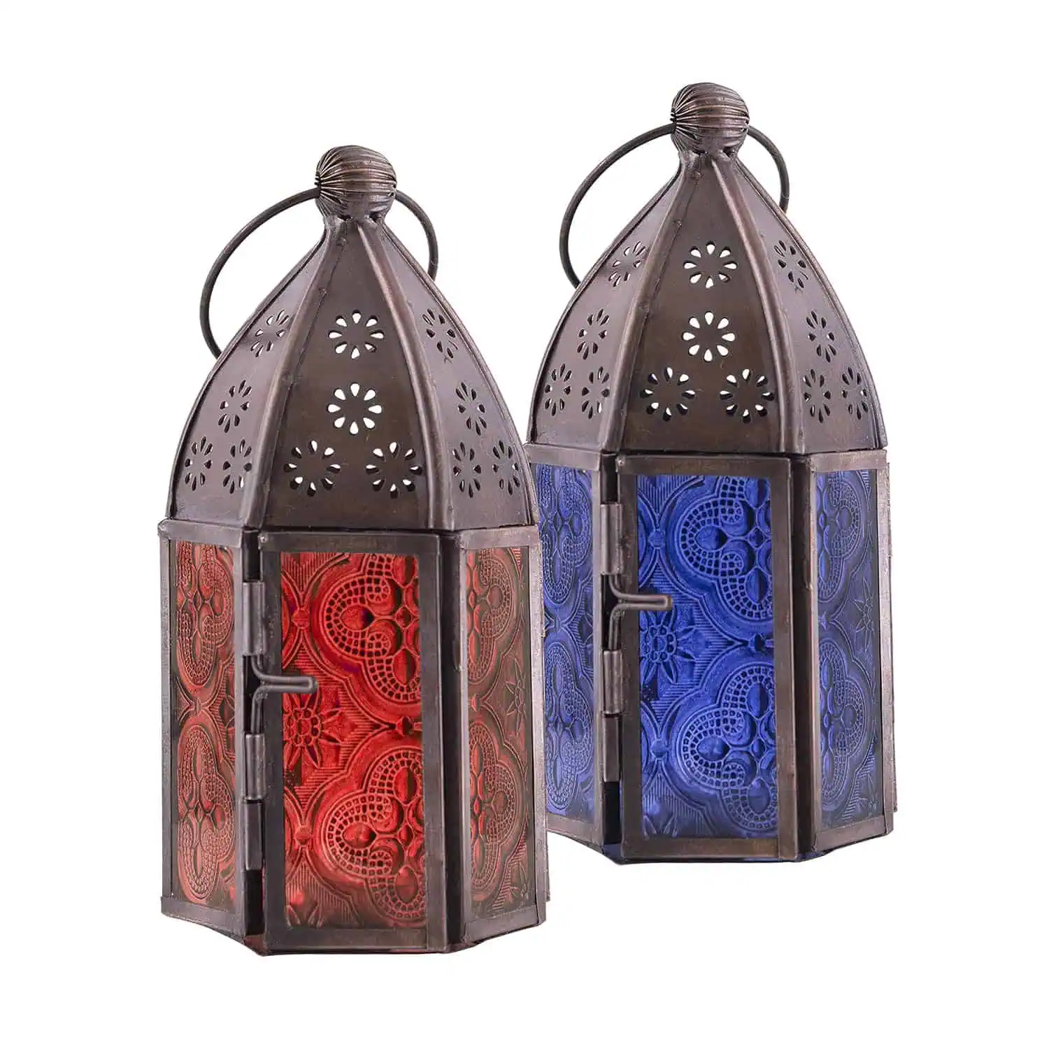 Metal Antique Finish Small Moroccan Decorative Lantern