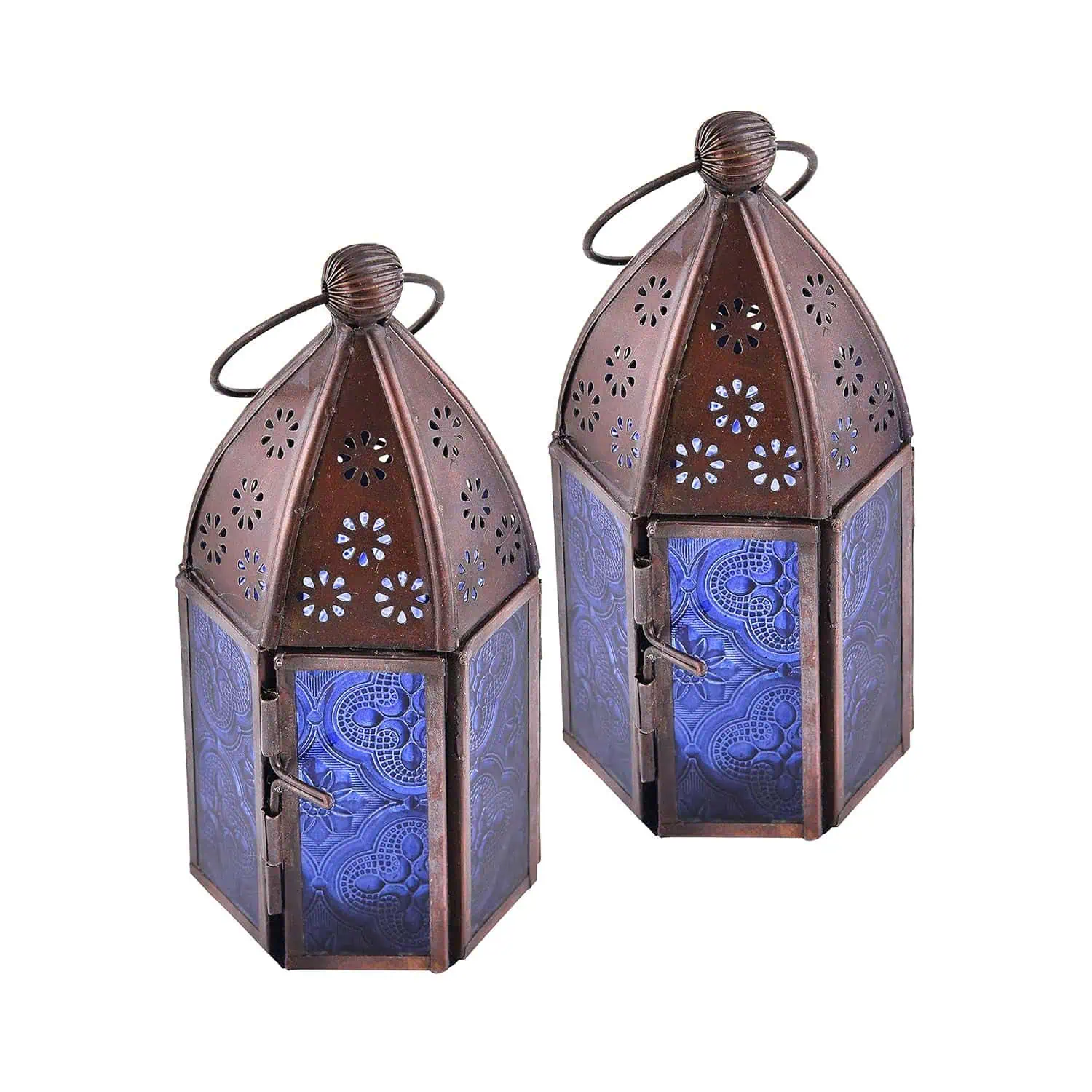 Metal Antique Finish Small Moroccan Decorative Lantern