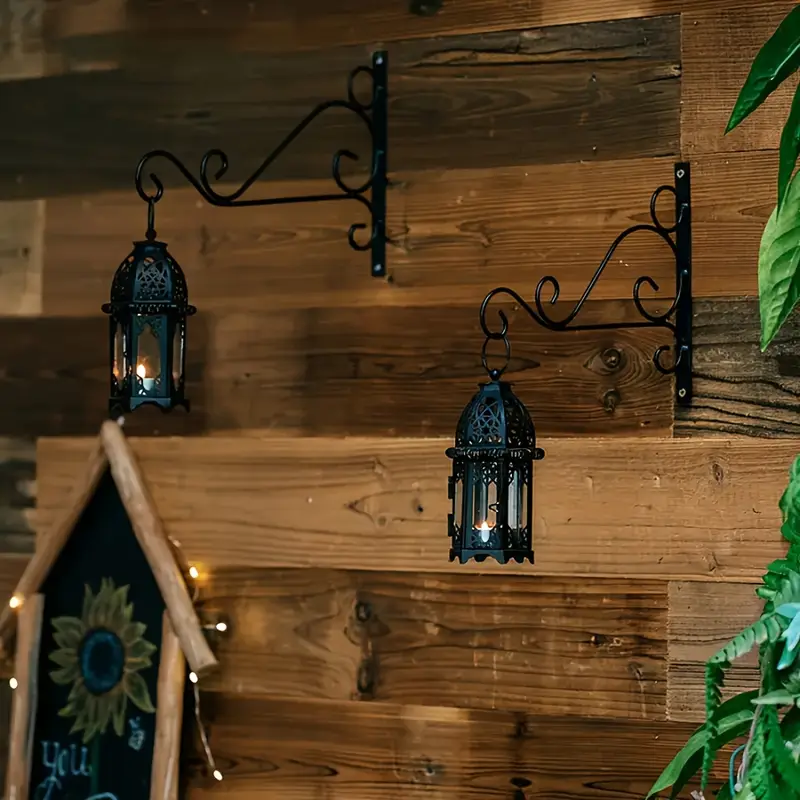 Moroccan Style Candle Lantern with Powder Coating