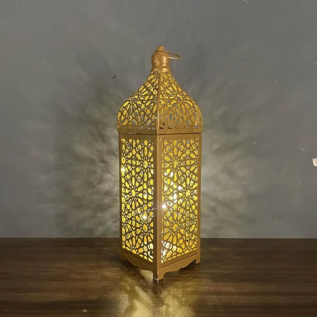 Moroccan Style Golden Hanging Decorative Lantern