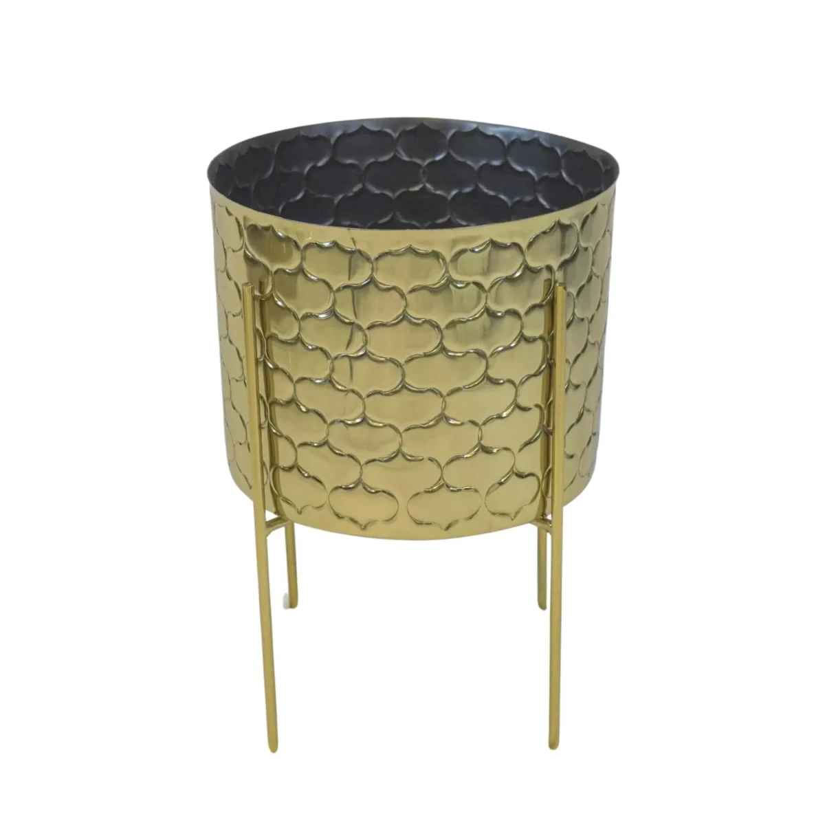 Selene Gold Iron Planter Mild Steel Decorative Indoor/Outdoor Pot