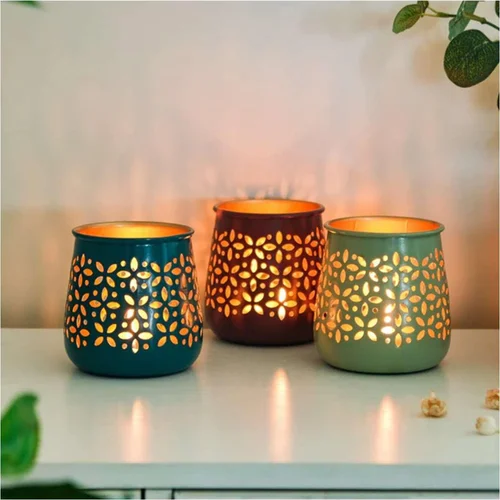 Short Black Candle Holder Minimal Modern Décor